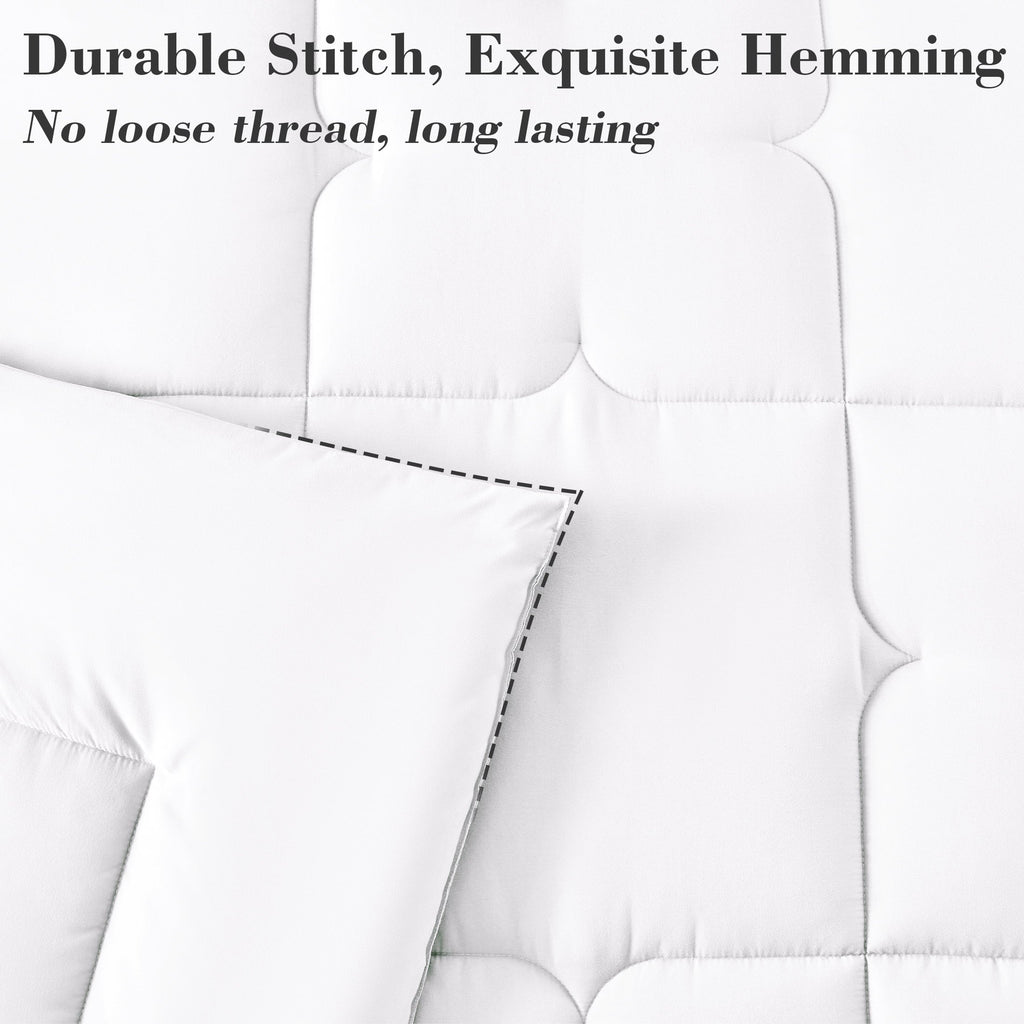 3-Piece Queen Comforter Set - All-Season Down Alternative Bedding Bundle with 2 Pillow Shams, Premium Soft Bedding Se... - Image 3